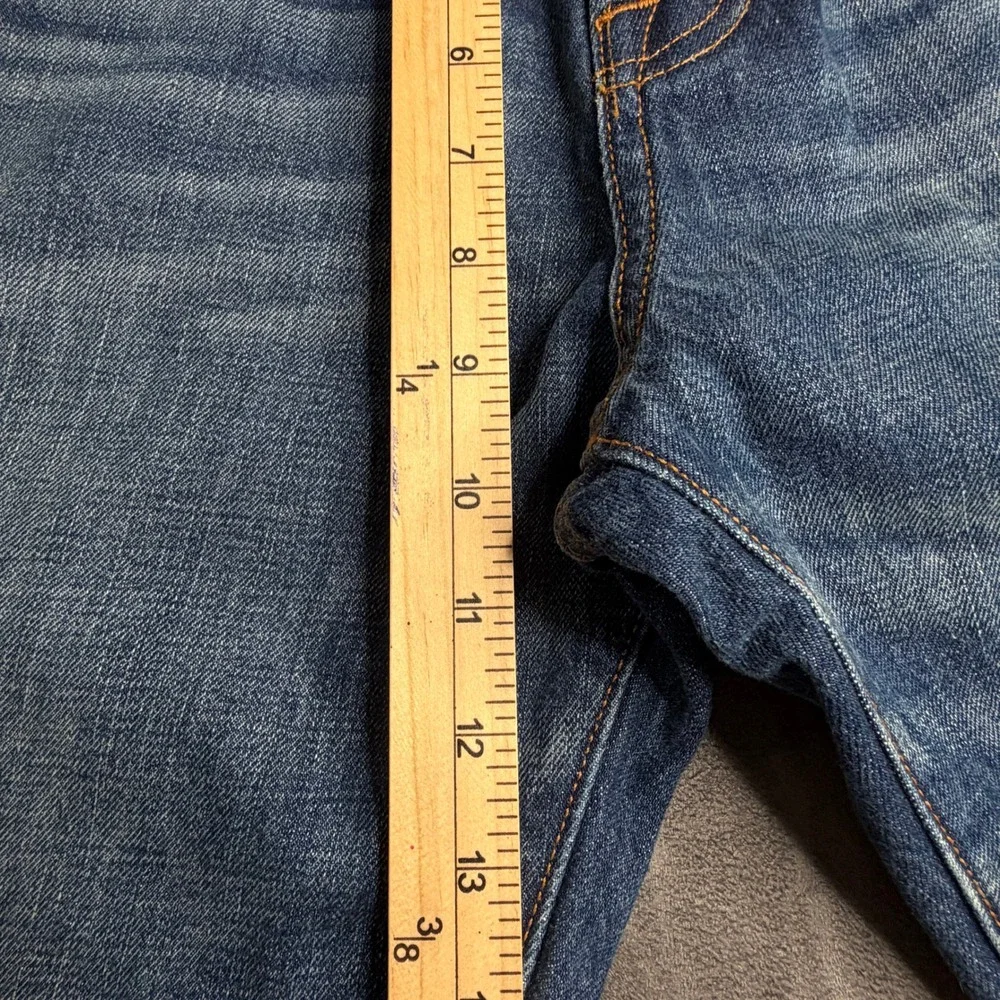Abercrombie & Fitch Jeans Men 33x32 Medium Wash Blue Straight Leg Button Fly